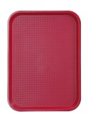 Taca z polipropylenu - FAST FOOD 305x415(H)20 mm czerwona