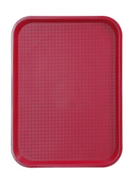 Taca z polipropylenu - FAST FOOD 305x415(H)20 mm czerwona