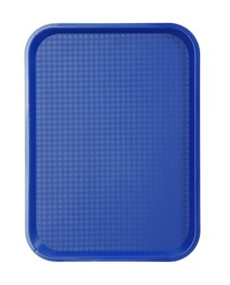 Taca z polipropylenu - FAST FOOD 305x415(H)20 mm niebieska