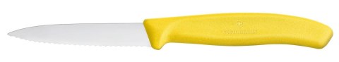 Victorinox Swiss Classic Nóż do jarzyn, ząbkowany, 80mm, żółty Wariant podstawowy