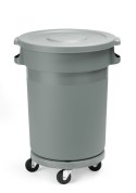 Wózek do kontenera okrągłego, AmerBox, do 691403, ⌀400x(H)165mm
