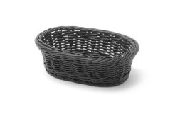 Koszyk owalny, czarny 190x120x(H)60mm do pieczywa