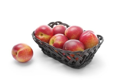 Koszyk pleciony, prostokątny 225x150x(H)65mm, czarny, do pieczywa