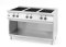 Kuchenka indukcyjna z 6 polami grzewczymi, 400V/25500W, 1200x700x(H)890mm