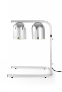 Lampa do podgrzewania potraw, podwójna, srebrny, 230V/250W, 453x360x(H)790mm