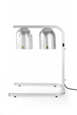 Lampa do podgrzewania potraw, podwójna, srebrny, 230V/250W, 453x360x(H)790mm
