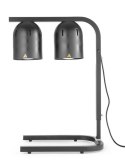 Lampa do podgrzewania potraw, podwójna, czarny, 230V/250W, 453x360x(H)790mm