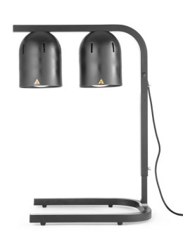 Lampa do podgrzewania potraw, podwójna, czarny, 230V/250W, 453x360x(H)790mm