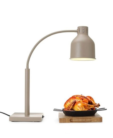 Lampa do podgrzewania potraw, giętka, beżowy, 220-240V/250W, 268x203x(H)660mm