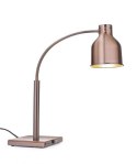 Lampa do podgrzewania potraw, giętka, miedziany, 220-240V/250W, 268x203x(H)660mm