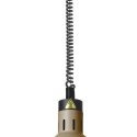 Lampa do podgrzewania potraw wisząca, cylindryczna, beżowy, 230V/250W, ?175x(H)250mm