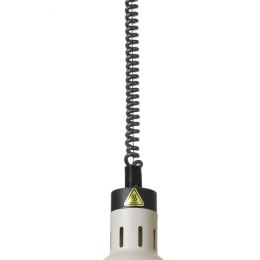 Lampa do podgrzewania potraw wisząca, cylindryczna, biały, 230V/250W, ?175x(H)250mm