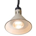 Lampa do podgrzewania potraw wisząca, stożkowa beżowy, 230V/250W, ?275x(H)250mm