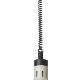 Lampa do podgrzewania potraw wisząca, stożkowa, biały, 230V/250W, ?275x(H)250mm