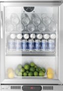 Lodówka barowa podblatowa 1-drzwiowa, Arktic, 75L, srebrna, 530x500x(H)840mm