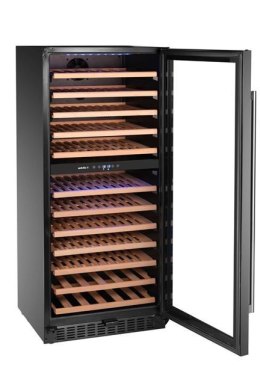Lodówka do wina, 2-strefowa, 124 butelki, 569x595x(H)1397mm