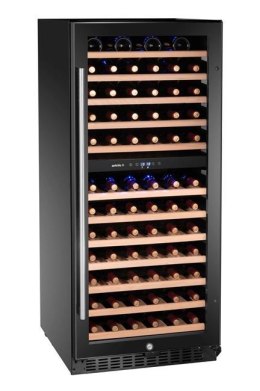 Lodówka do wina, 2-strefowa, 124 butelki, 569x595x(H)1397mm