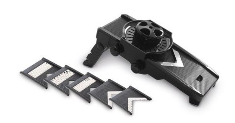 Mandolina typ V z zestawem tarcz, czarny, 130x335x(H)75mm