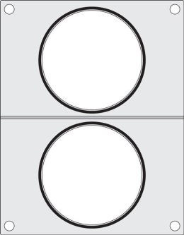 Matryca do zgrzewarki, 2x pojemnik do zupy ø115 mm