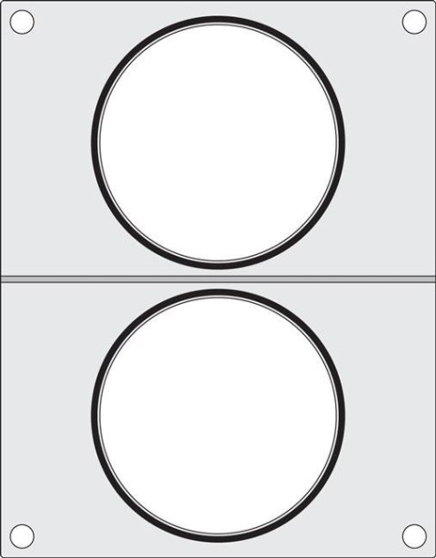 Matryca do zgrzewarki, 2x pojemnik do zupy ø115 mm