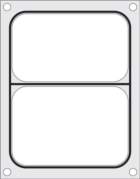 Matryca do zgrzewarki, pojemnik dwudzielny 227x178 mm