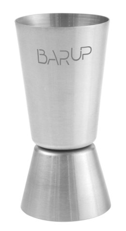 Jigger, miarka barmańska 20/40 ml, BarUp, srebrny, ⌀40x(H)80mm, Okrągły
