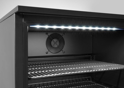 Lodówka barowa 1-drzwiowa, Arktic, 105L, czarna, 220-240V/120W, 600x530x(H)870mm