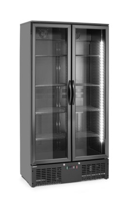 Lodówka barowa 2-drzwiowa, Arktic, 384L, czarny, 220-240V/365W, 900x530x(H)1820mm