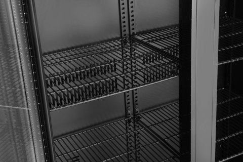 Lodówka barowa 2-drzwiowa, Arktic, 384L, czarny, 220-240V/365W, 900x530x(H)1820mm