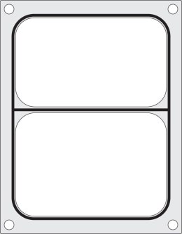 Matryca do zgrzewarki Manupack 190, HENDI, na tackę dwudzielną 227x178 mm
