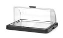 Pojedyncza witrynka chłodząca roll-top , HENDI, czarny, 460x355x(H)220mm