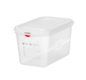 Pojemnik GN 1/4 z polipropylenu, HENDI, GN 1/4, 4,3L, transparentny, 265x162x(H)150mm, Prostokątny