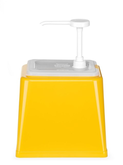 Pojemnik z pompką do sosów, zólty 2,5L 230x210x(H)327mm