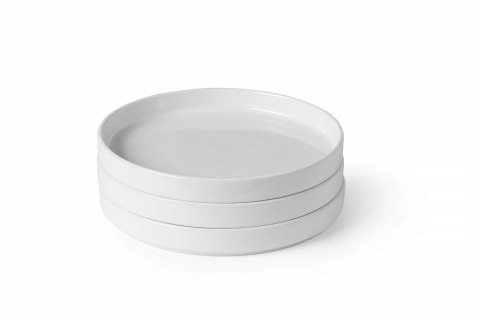 Talerz z wysokim rantem Oslo, biały,⌀240x(H)26mm