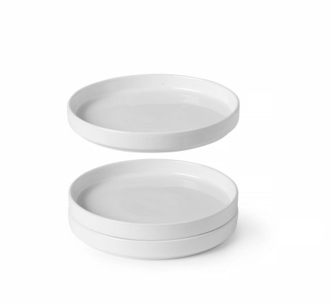 Talerz z wysokim rantem Oslo, biały,⌀240x(H)26mm
