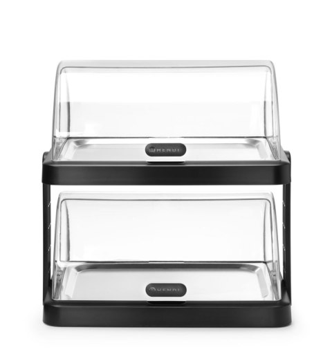 Witrynka chłodząca roll-top Duo UNIQ , HENDI, Podwójna, czarny, 480x355x(H)480mm