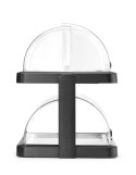 Witrynka chłodząca roll-top Duo UNIQ , HENDI, Podwójna, czarny, 480x355x(H)480mm