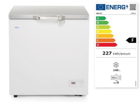 ZAMRAŻARKA SKRZYNIOWA 140L, 754x608x(H)845mm