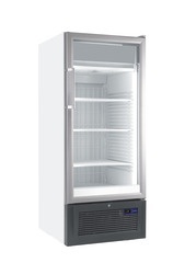 Zamrażarka z wymuszonym obiegiem powietrza z wentylatorem, drzwi ze szkła izolacyjnego z ramą z aluminium, Biała, Fv 3643