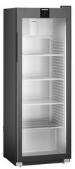 Chłodziarka z chłodzeniem powietrzem obiegowym, drzwi ze szkła izolacyjnego z ramą z aluminium, Czarna, Perfection MRFvg 3511