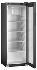 Chłodziarka z chłodzeniem powietrzem obiegowym, drzwi ze szkła izolacyjnego z ramą z aluminium, Czarna, Perfection MRFvg 3511