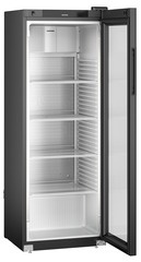 Chłodziarka z chłodzeniem powietrzem obiegowym, drzwi ze szkła izolacyjnego z ramą z aluminium, Czarna, Perfection MRFvg 3511