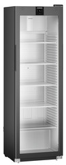 Chłodziarka z chłodzeniem powietrzem obiegowym, drzwi ze szkła izolacyjnego z ramą z aluminium, Czarna, Perfection MRFvg 4011
