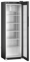 Chłodziarka z chłodzeniem powietrzem obiegowym, drzwi ze szkła izolacyjnego z ramą z aluminium, Czarna, Perfection MRFvg 4011
