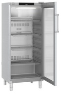 Chłodziarka z chłodzeniem powietrzem obiegowym, drzwi ze szkła izolacyjnego z ramą z aluminium, Stal szlachetna, FRFCvg 5511