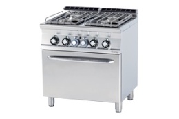 Kuchnia gazowa z piekarnikiem elektrycznym lotus 700 CFV4-78 GE/P