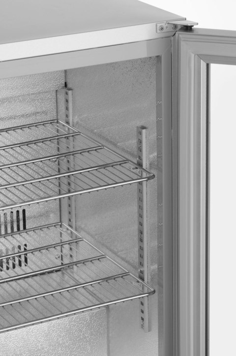 Lodówka barowa podblatowa 1-drzwiowa, Arktic, 75L, srebrna, 530x500x(H)840mm