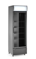Lodówka barowa z podświetlanym panelem, 1-drzwiowa, Arktic, 254L, czarny, 220-240V/250W, 578x605x(H)1980mm