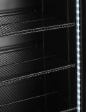 Lodówka barowa z podświetlanym panelem, 2-drzwiowa, Arktic, 512L, czarny, 220-240V/510W, 1120x585x(H)1900mm