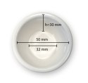 Miseczka ramekin, 45ml, kremowa, 12 szt., ⌀60x(H)35mm